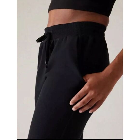 Athlete XS Cozy Karma Zip Pant, Black Soft Pants Joggers NWT Fleece Lining - Picture 2 of 13